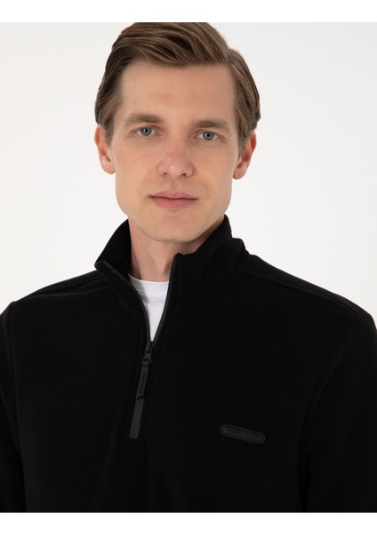 Erkek Siyah Regular Fit Sweatshirt 50314056-VR046 fiyatları