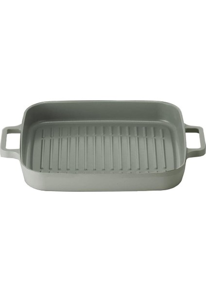 Neoflam Fika Dikdörtgen Aluminyum Grill Tava 28CM Gri D-NEOG128G
