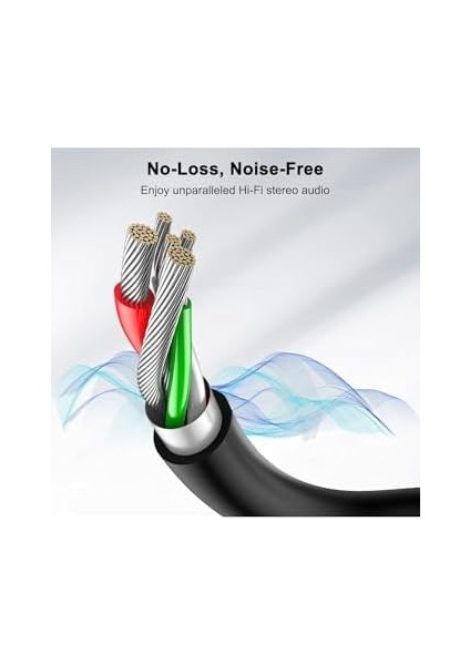 Trend iPhone 15/15 Plus/15 Pro/15 Pro Max/16/16 Plus/16 Pro/16 Pro Max ile Uyumlu Type-C To 3.5mm Jack Ses Kablosu Tak Çalıştır Bluetooth Gerektirmez Çevirici Dönüştürücü Ses Kablosu
