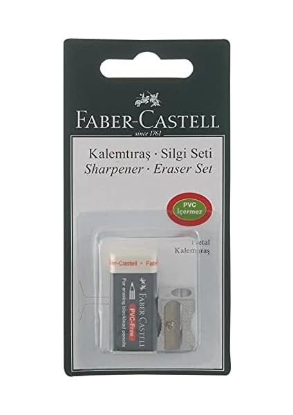 Metal Kalemtraş + Silgi Seti