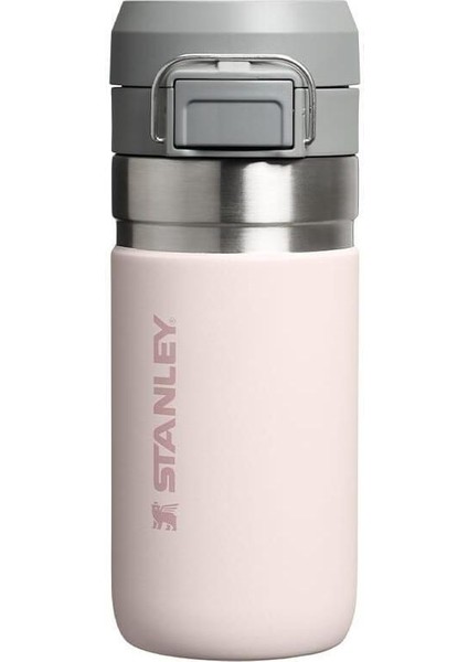 The Quick-Flip Water Bottle 0.47L / 16OZ Rose Quartz Termos Bardak