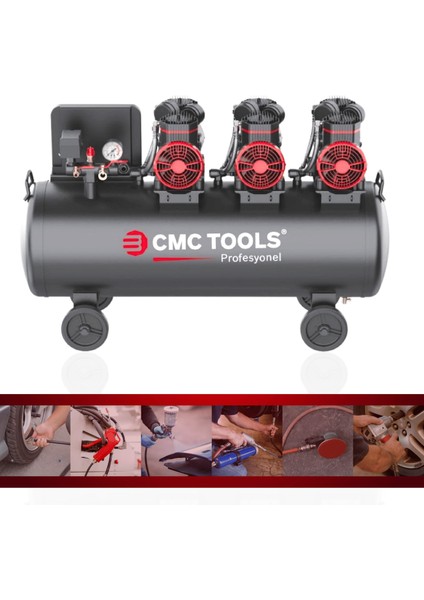 CMC-0914 100 Litre Sessiz Yağsız Hava Kompresörü 6 Hp