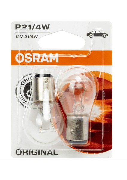 P21/4W Yeni Nesil Ampül 12V 21/4W Çiftli (Çift Duy)