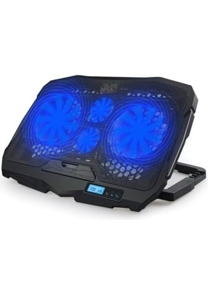 S18 Yükseklik Ayarlı 4 LED Fanlı Ayarlanabilir Laptop Soğutucu Notebook Standı