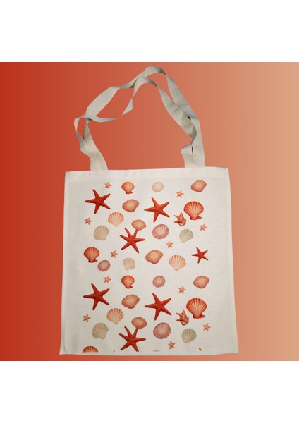 Tropikal Deniz Kabukları Uzun Saplı Bez Çanta – Dayanıklı ve Şık fiyatları