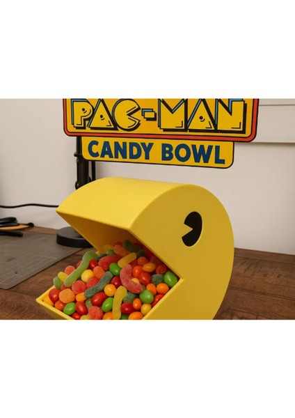 Pac-Man Şekerlik – Retro Tarz Dekoratif Kase