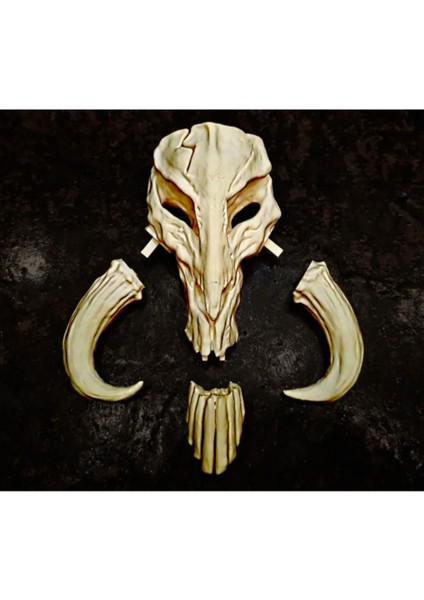 Mythosaur Kafatası – Mandalorian Temalı Dekor