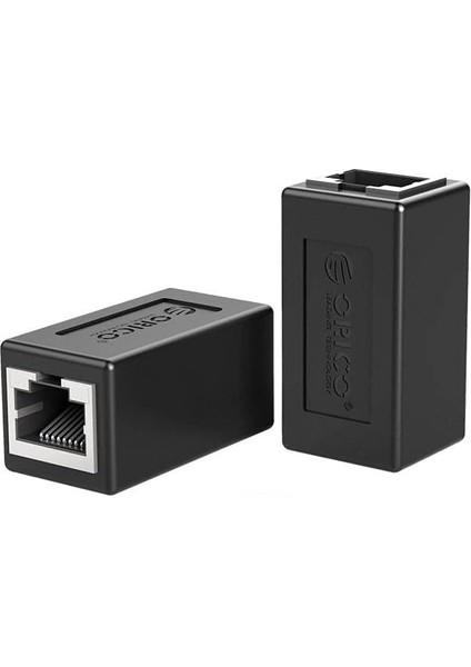 RJ45 Cat6 Cat7 Cat8 Uyumlu Ethernet Kablo Uzatma Aparatı Siyah, Pug-Mtm
