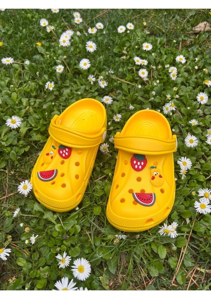 Junisteps Yumşak Taban Kaymaz Terlik Sarı