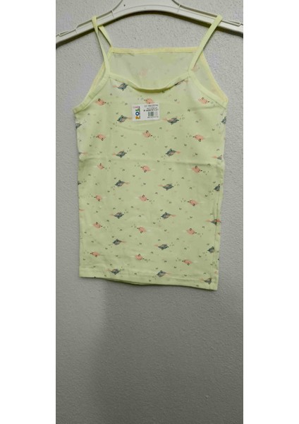 Kız Çocuk Desenli Ince Askılı Atlet -2'li Paket modelleri