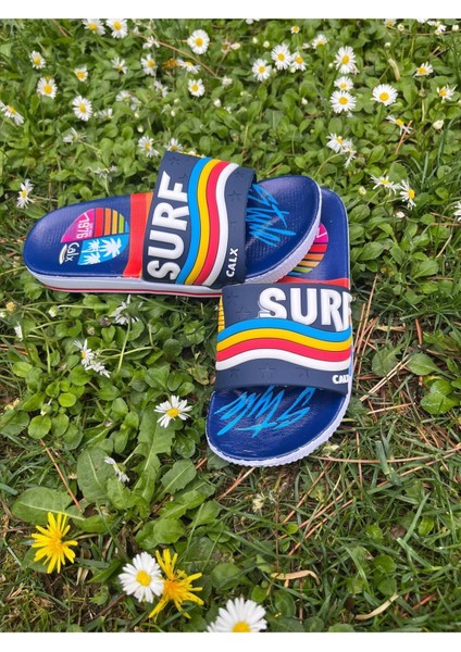 Junisteps Kaydırmaz Taban Desenli Çocuk Terlik -Surf fiyatları