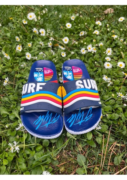 Junisteps Kaydırmaz Taban Desenli Çocuk Terlik -Surf modelleri