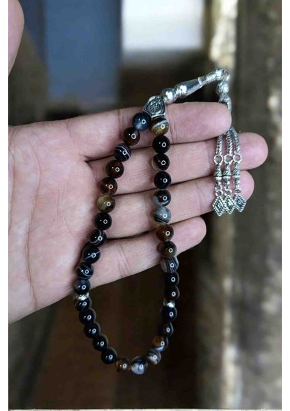 Göz Akik Taşı Tesbih - Doğal Taş Tesbih - Erkek Tesbih modelleri