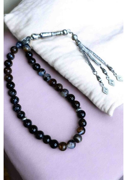 Göz Akik Taşı Tesbih - Doğal Taş Tesbih - Erkek Tesbih indirimleri