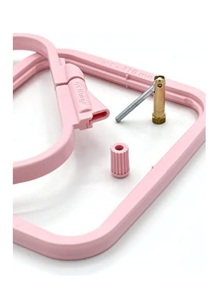 Pembe Küçük (No:2) Plastik Kare Nakış Kasnağı, Çapraz Dikiş Çemberleri, Zımba Iğne Halkası, Kendin Yap El Işi Dikiş, Abs Plastik Nakış Çemberleri