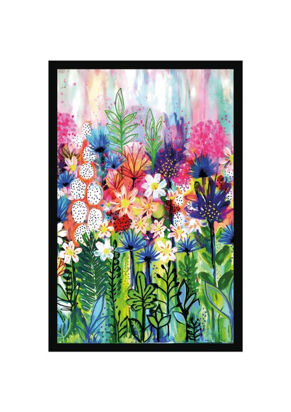 Çiçek Temalı Dekoratif Kartpostal ve Hediye Not Kartı – 10x15 cm