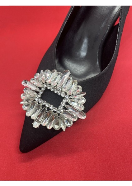 Junisteps Kristal Taşlı Oval Ayakkabı Tokası