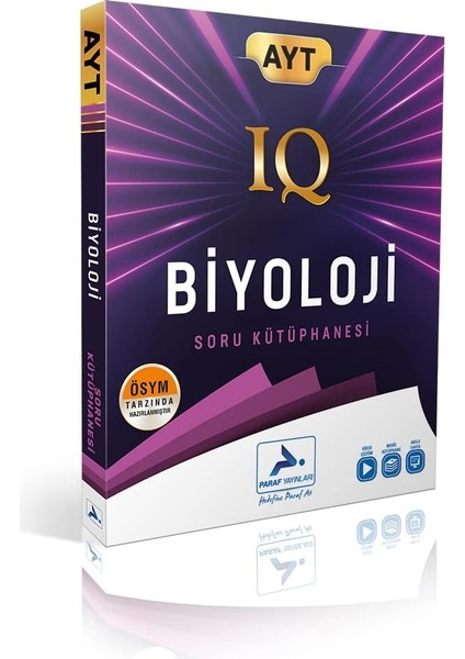 Yayınları Ayt Biyoloji Iq Soru Kütüphanesi Paraf Yayınları