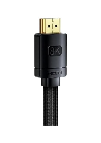 High Definition Serisi HDMI 8k To HDMI 8k Görüntü Aktarma Kablosu, 3m, Siyah