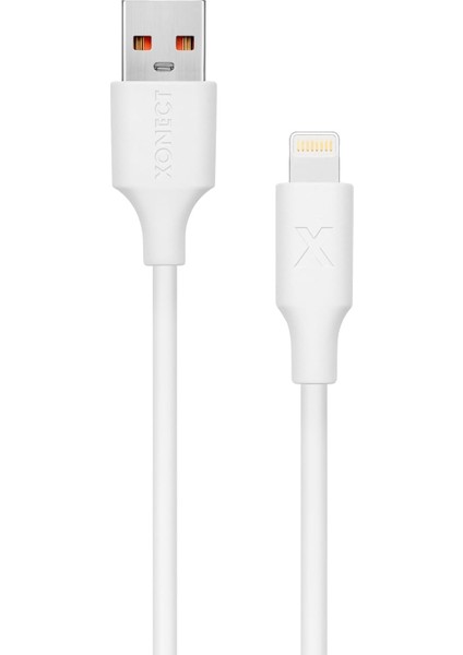 USB To Lightning Uyumlu iPhone Modelleri Için Hızlı Şarj ve Data Kablosu 100 cm (Beyaz)