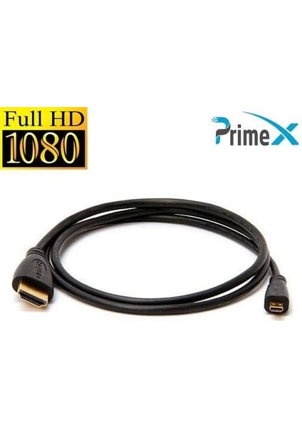 Plus PX-1121 Micro HDMI To HDMI 1.5 Metre 1080P Fullhd Kablo