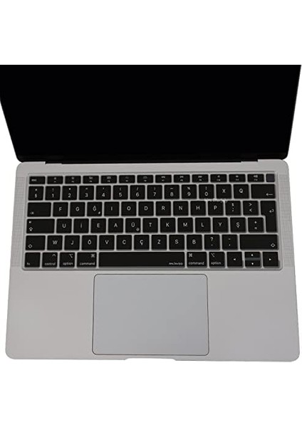Laptop Macbook Air M1 Klavye Kılıfı F-Türkçe Daktilotip A1932 A2179 A2337 ile Uyumlusiyah