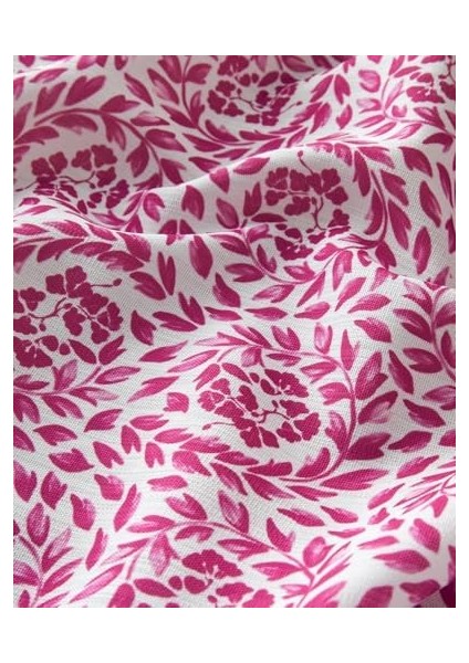 Home Carnival Floral Polyester Masa Örtüsü Fuşya