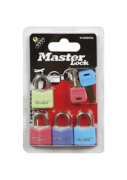 Lock Küçük Asma Kilitler [4'lü Set] [aynı Kilit? End] 9120EURQCOLNOP - Sırt Çantaları, Bavullar, Bilgisayar Çantaları ve Daha Fazlası Için Ideal