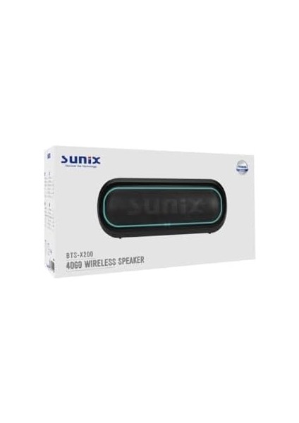 4000 Mah 50W Bluetooth Hoparlör Siyah BTS-X200