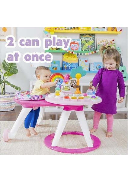Starts We Go 2'si 1 Arada Gezinti Bebek Aktivite Merkezi ve Masası, Tropik Mercan, 6 Aylık ve Üzeri
