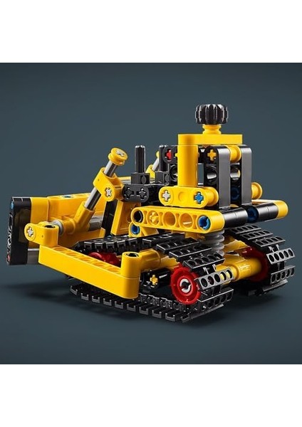 Technic Ağır Iş Buldozeri 42163-7 Yaş ve Üzeri Çocuklar Için Inşaat Aracı Içerek Koleksiyonluk Yaratıcı Oyuncak Model Yapım Seti (195 Parça)