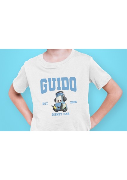 Guido Arabalar Cars Şimşek Mcqeen Çocuk Tişört T-Shirt modelleri