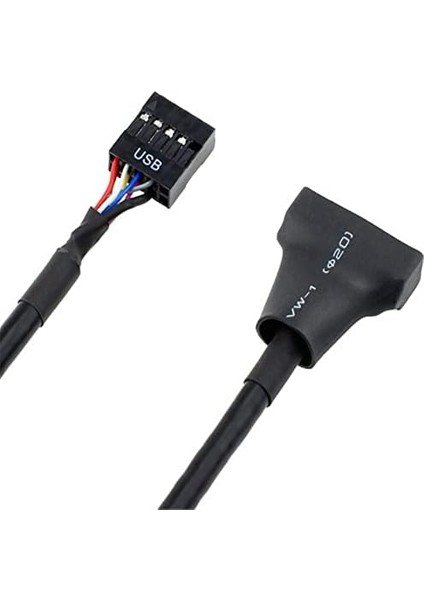 9 Pin USB 2.0 Dişi 19 Pin USB 3.0 Erkek Çevirici Dönüştürücü Adaptör Kablosu 4584