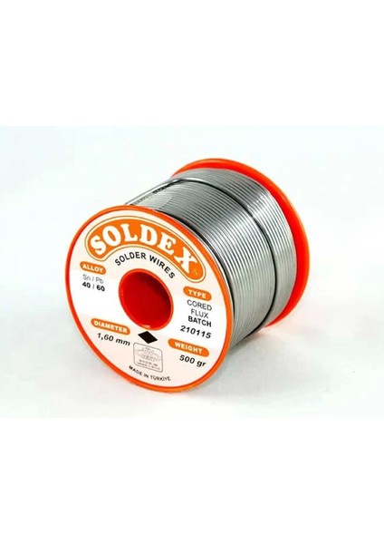 40-60 Lehim Teli 500 gr 1.2 mm - Sn:40 / Pb:60