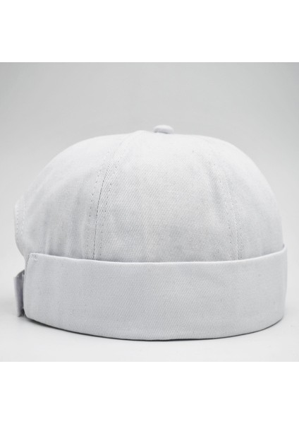 Hiphop Erkek Takke Şapka Docker %100 Pamuk Beyaz modelleri