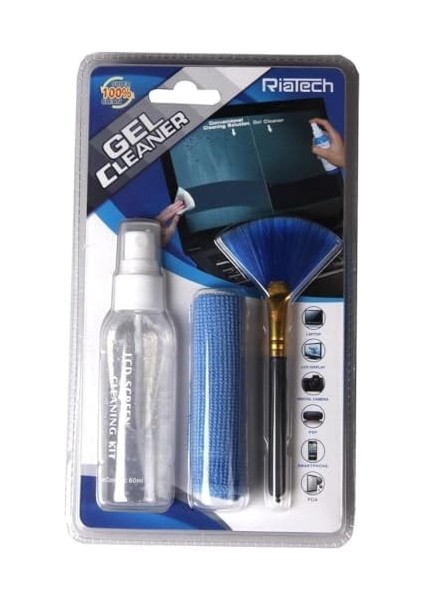 Techmaster 3in1 Bilgisayar LCD Ekran Telefon Temizleme Solüsyon Set KCL-1024 KCL-1024-SOLUSYON