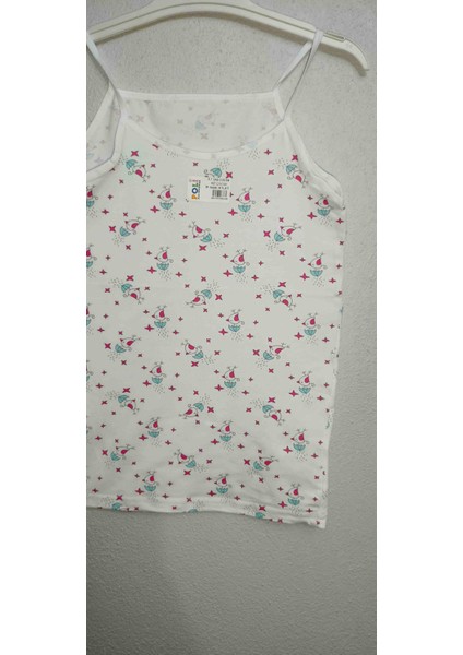 Kız Çocuk Desenli Ince Askılı Atlet -2'li Paket modelleri