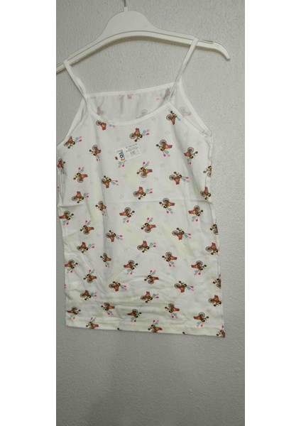 Kız Çocuk Desenli Ince Askılı Atlet -2'li Paket fiyatları