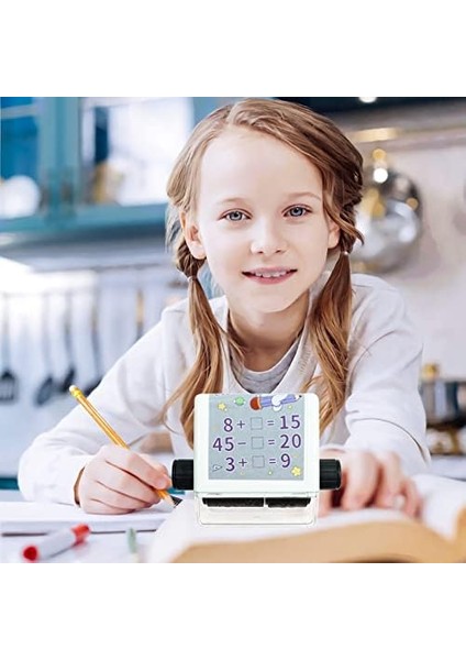 Roller Dijital Öğretim Mührü, 2'si 1 Arada Ek ve Çıkarma Silindir Damgası, Yeniden Kullanılabilir Hesaplamalı Matematik Eğitim Oyuncak Damgası, Matematik Pratik Soruları 100