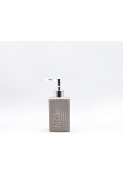 Sıvı Sabunluk Bej Modern 7X7X17CM 300ML Banyo Seti