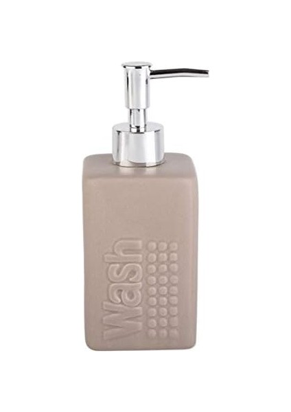 Sıvı Sabunluk Bej Modern 7X7X17CM 300ML Banyo Seti
