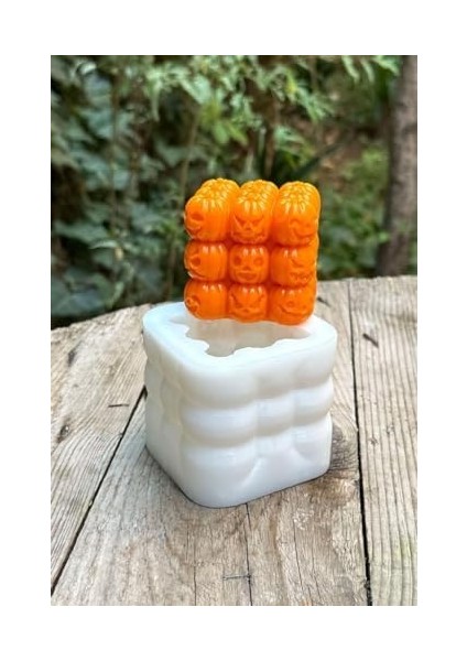 Concept Bubble Kabak Tekli Mum Kalıbı (Silikon) 1 Adet