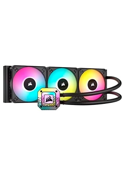 Icue H115I Elite Capellıx Xt Cpu Sıvı Soğutucu - Iki Fan AF140 Rgb Elite - 280 mm Radyatör - Intel® Lga 1700, 1200, 115X, 2066, Amd® Am5, Am4 - Siyah