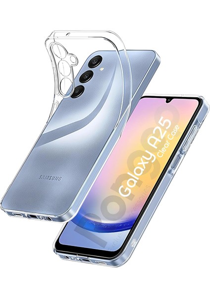 Samsung Galaxy A25 Için Şeffaf Tpu Silikon Kılıf Kamera Yükseltili Esnek ve Hafif Tasarımlı Darbelere ve Çizilmeye Karşı Dayanıklı Telefonu Tam Kaplayan Koruyucu Kılıf