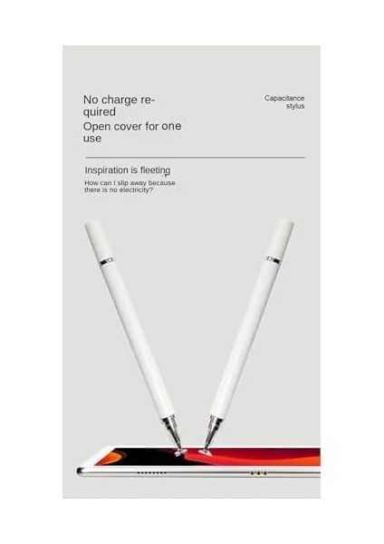 Trend iPhone iPad ile Uyumlu Dokunmatik Kalem Telefon/tablet ve Tüm Dokunmatik Cihazlar Için Uygun Dokunmatik Kalem 2 In 1 Kalem