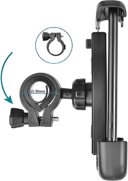 HT-T45 Motosiklet Telefon Tutucu Bisiklet Telefon Tutucu Motor ve Bisiklet Gidonu Için 360 Dönebilen Telefon Tutucu 4.5" - 6.5" fiyatları