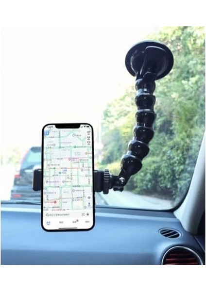 Vantuzlu Teleskobik Telefon Tutucu