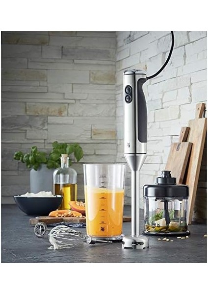 Lineo El Mikseri Seti, 5 Parça, Püre Blenderi, Çırpma Teli, Süt Köpürtücü, Doğrayıcı, 700 Watt, 1 L Karıştırma Kabı Dahil, Paslanmaz Çelik Mat