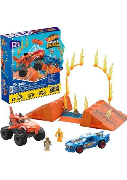 Smash N Crash Tiger Shark Çarpışma Seti, 5 Yaş ve Üzeri, HKF88