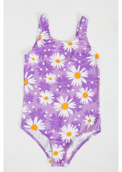 Şık Kız Çocuk Mayo Desenli Rahat Hızlı Kuruyan Mayo Deniz Havuz Plaj Mayosu modelleri